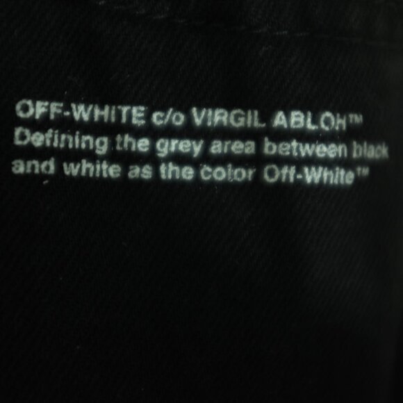COPY - OFF-WHITE Black embroidered Flowers women Baggy Jeans size 26 - Picture 8 of 14